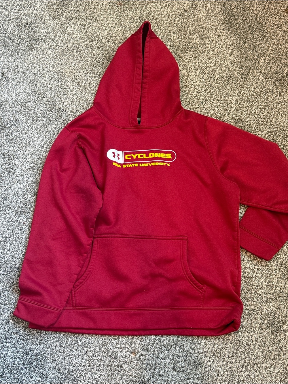 Iowa State Cyclones‎ Under Armour Red Hoodie Size Youth Extra Large